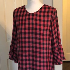 Cloth & Stone Flutter-Sleeve Tunic Dress